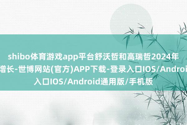 shibo体育游戏app平台舒沃哲和高瑞哲2024年的销售杀青快速增长-世博网站(官方)APP下载-登录入口IOS/Android通用版/手机版